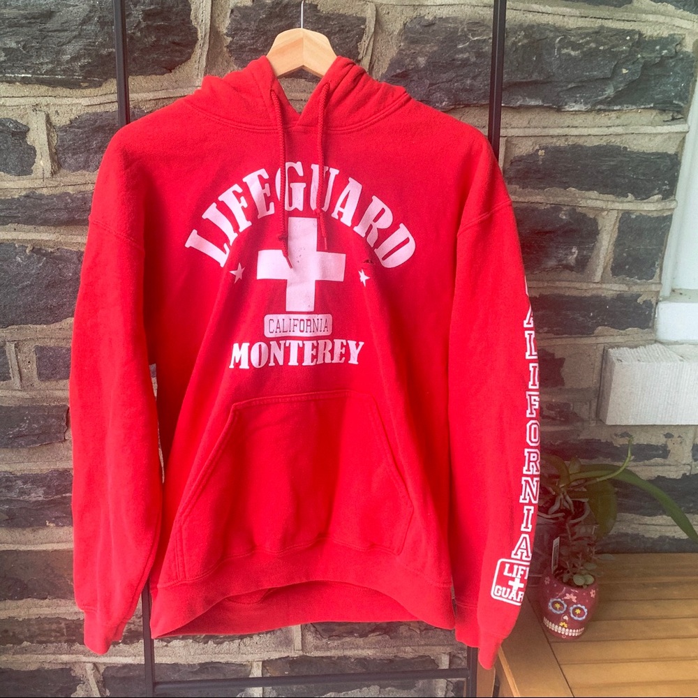 Lifeguard Monterey California Red Sweatshirt